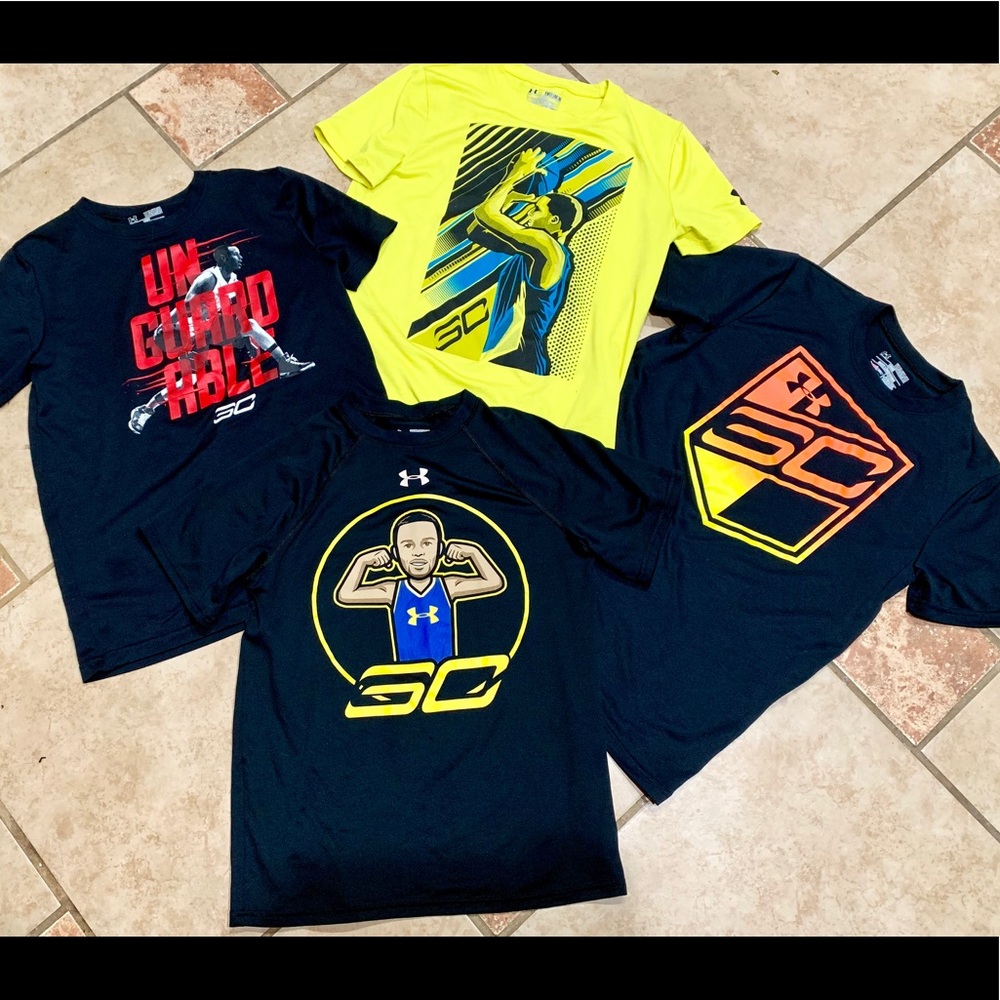 4 Under Armour T-shirt’s Boys size Medium